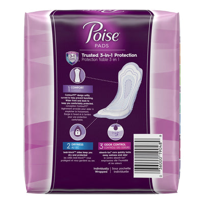 Poise Bladder Control Pads, Disposable, Heavy Absorbency, Regular Length, 3" x 11", Adult Female, Absorb-Loc Core, 1 Pack of 14 () - Img 7
