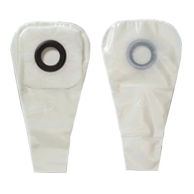 Karaya 5 One-Piece Drainable Transparent Colostomy Pouch, 16 Inch Length, 2 Inch Stoma, 1 Box of 30 (Ostomy Pouches) - Img 1