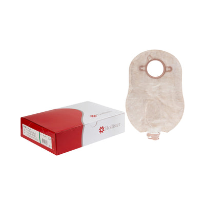 New Image™ Two-Piece Transparent Urostomy Pouch, 9 Inch Length, 1¾ Inch Stoma, 1 Box of 10 (Ostomy Pouches) - Img 1