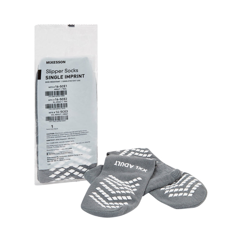 McKesson Slipper Socks, 2X-Large, 1 Case of 48 (Slippers and Slipper Socks) - Img 1