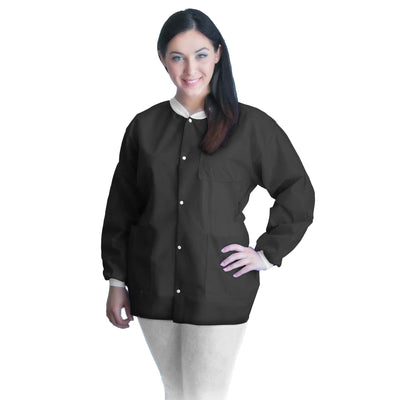 COAT, LAB FITME BLK XLG (10/BG5BG/CS) (Coats and Jackets) - Img 2