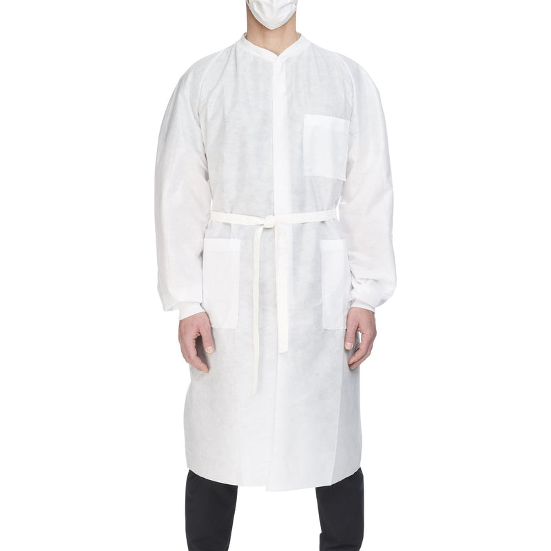 Halyard Health Basic® Plus Lab Coat, X-Large, White, 1 Case of 25 (Coats and Jackets) - Img 1