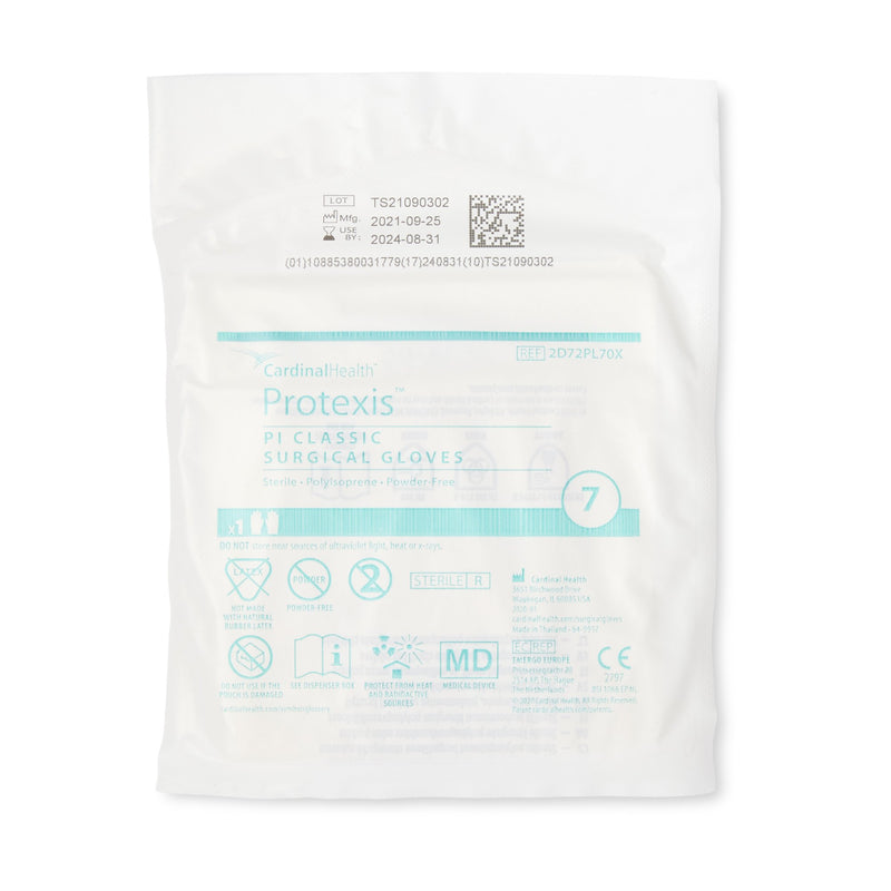 Protexis™ PI Classic Polyisoprene Surgical Glove, Size 7, Ivory, 1 Box of 50 () - Img 3