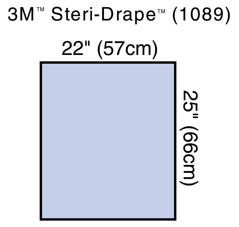 3M™ Steri-Drape™ Sterile Utility Sheet General Purpose Drape, 22 x 25 Inch, 1 Case of 160 (Procedure Drapes and Sheets) - Img 1