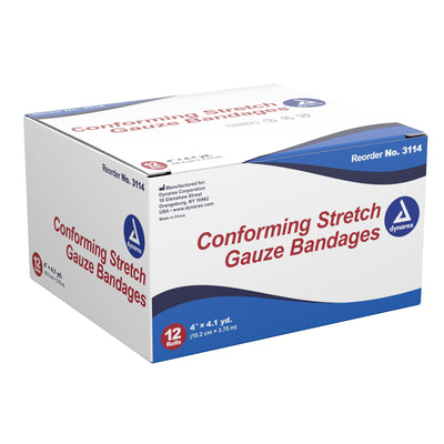 Dynarex® Sterile Conforming Bandage, 4 Inch x 4-1/10 Yard, 1 Case of 96 (General Wound Care) - Img 3