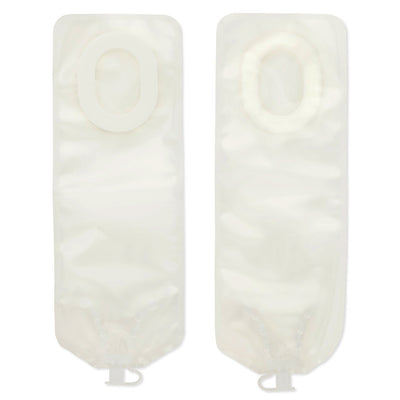 Pouchkins™ One-Piece Drainable Transparent Colostomy Pouch, 6 Inch Length, 7/8 to 1-3/8 Inch Stoma, 1 Box of 15 (Ostomy Pouches) - Img 3