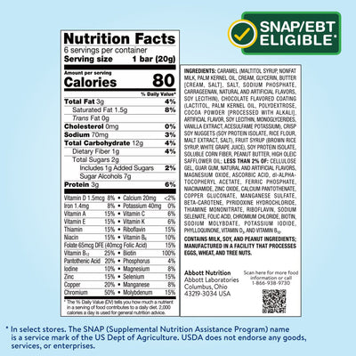 Glucerna® Mini Treats Chocolate Caramel Nutrition Bar, 20 Gram Packet, 1 Case of 24 (Nutritionals) - Img 2