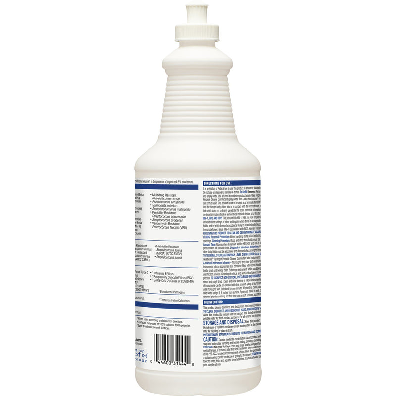 DISINFECTANT, CLOROX HYDROGEN PEROXIDE PULL TOP 32OZ (6BT/CS (Cleaners and Disinfectants) - Img 2