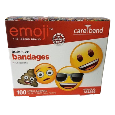 Emoji™ Adhesive Strip, ¾ x 3 Inch, 1 Box of 100 (General Wound Care) - Img 1