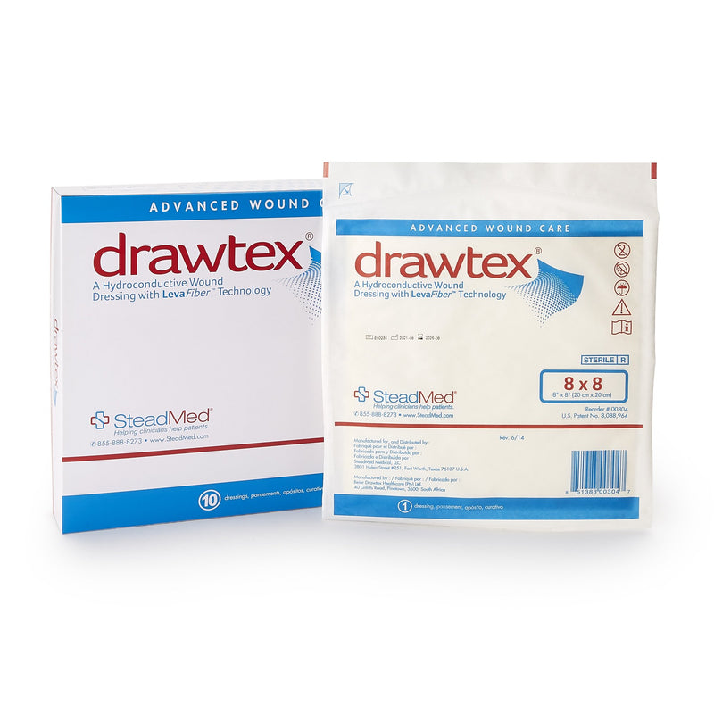 Drawtex® Nonadherent Dressing, 8 x 8 Inch, 1 Box of 10 (Advanced Wound Care) - Img 2