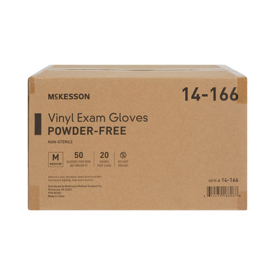 McKesson Confiderm® Vinyl Exam Glove, Medium, Clear, 1 Box of 50 () - Img 7
