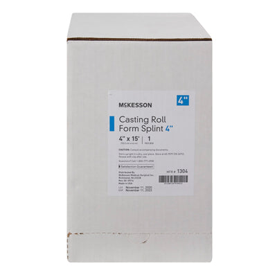 McKesson White Casting Roll Form Splints, 4 Inch x 15 Foot, 1 Box (Casting) - Img 2