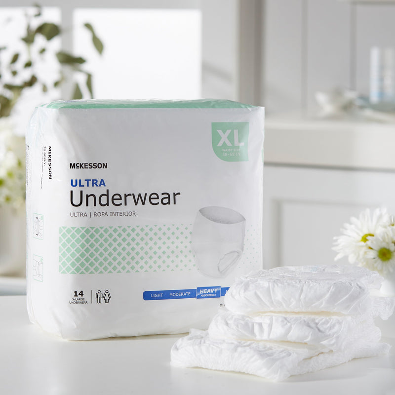 McKesson Ultra Heavy Absorbent Underwear, X-Large, 1 Bag () - Img 10