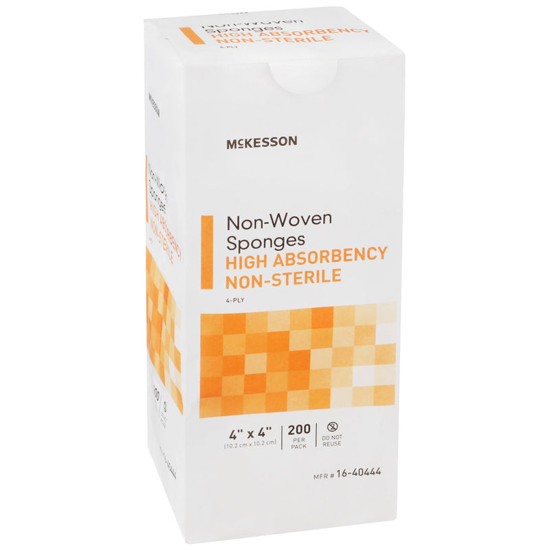 McKesson NonSterile Nonwoven Sponge, 4 x 4 Inch, 1 Case of 10 (General Wound Care) - Img 2