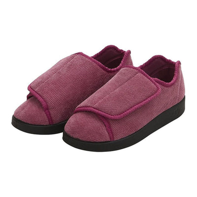 Silverts® Women's Double Extra Wide Easy Closure Slippers, Dusty Rose, Size 9, 1 Pair (Slippers and Slipper Socks) - Img 1