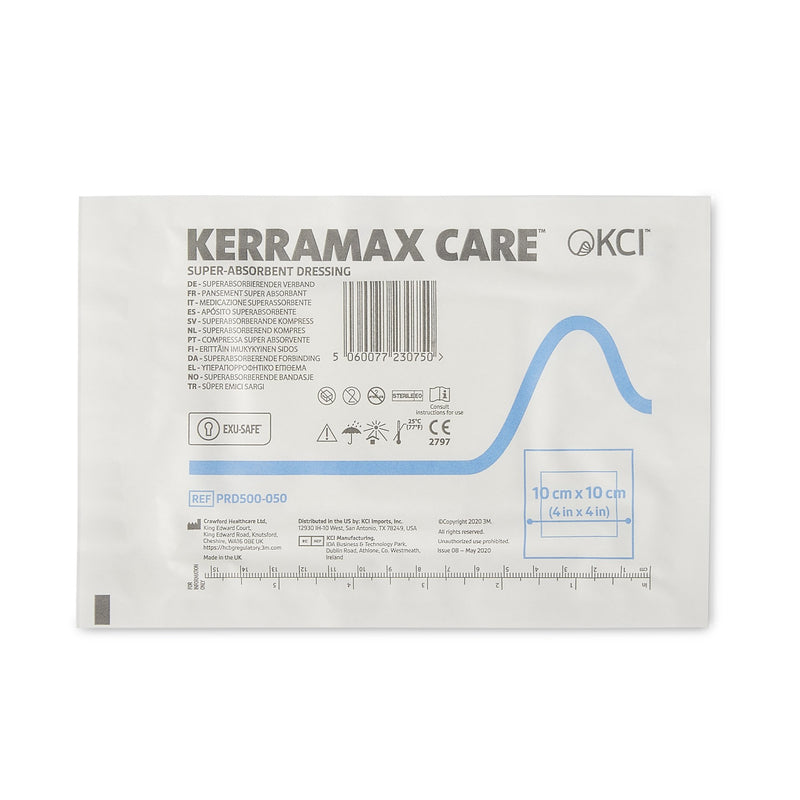 KerraMax Care® Super Absorbent Dressing, 4 x 4 Inch, 1 Carton of 10 (Advanced Wound Care) - Img 1