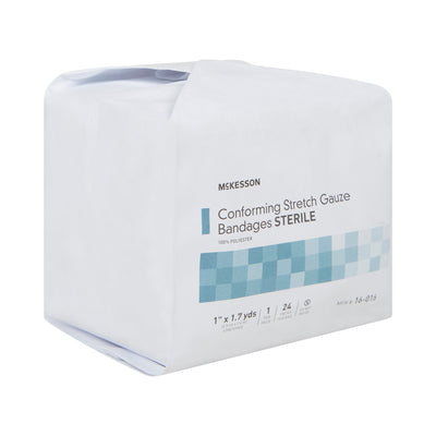 McKesson Sterile Conforming Bandage, 1 Inch x 1-7/10 Yard, 1 Bag of 24 (General Wound Care) - Img 7