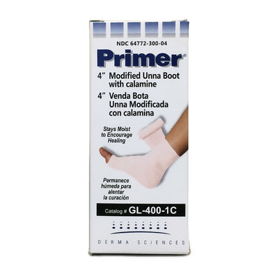 Primer® Unna Boot with Calamine / Zinc Oxide, 4 Inch x 10 Yard, 1 Dozen (General Wound Care) - Img 1