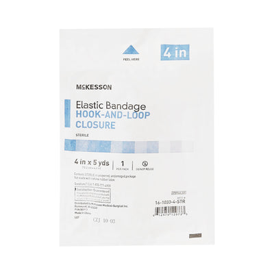 McKesson Hook and Loop Closure Elastic Bandage, 4 Inch x 5 Yard, 1 Case of 36 (General Wound Care) - Img 2