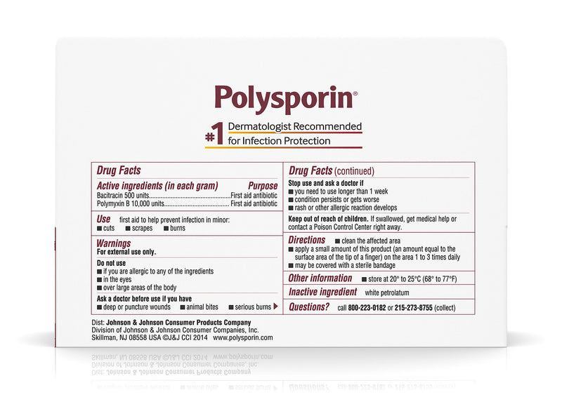 Polysporin® Bacitracin / Polymyxin B First Aid Antibiotic, 1 oz. Tube, 1 Case of 24 (Over the Counter) - Img 2