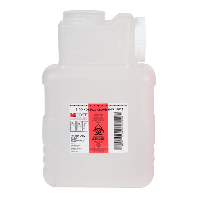 Post Medical Multi-purpose Sharps Container, 1-1/2 Gallon, 1 Case of 22 () - Img 1