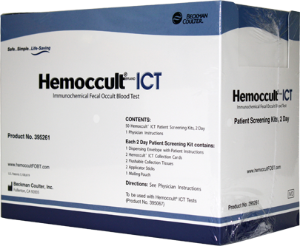 Hemoccult® ICT 2-Day Fecal Occult Blood (iFOB or FIT) Colorectal Cancer Screening Patient Sample Collection and Screening Kit, 1 Box of 50 (Test Kits) - Img 1