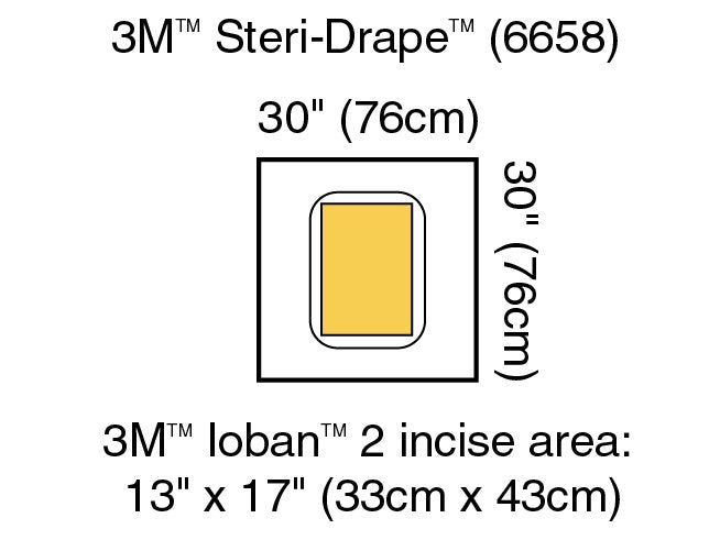 3M™ Steri-Drape™ Sterile Large Pouch Surgical Drape, 30 x 30 Inch, 1 Case of 20 (Procedure Drapes and Sheets) - Img 1