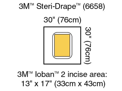 3M™ Steri-Drape™ Sterile Large Pouch Surgical Drape, 30 x 30 Inch, 1 Box of 5 (Procedure Drapes and Sheets) - Img 1