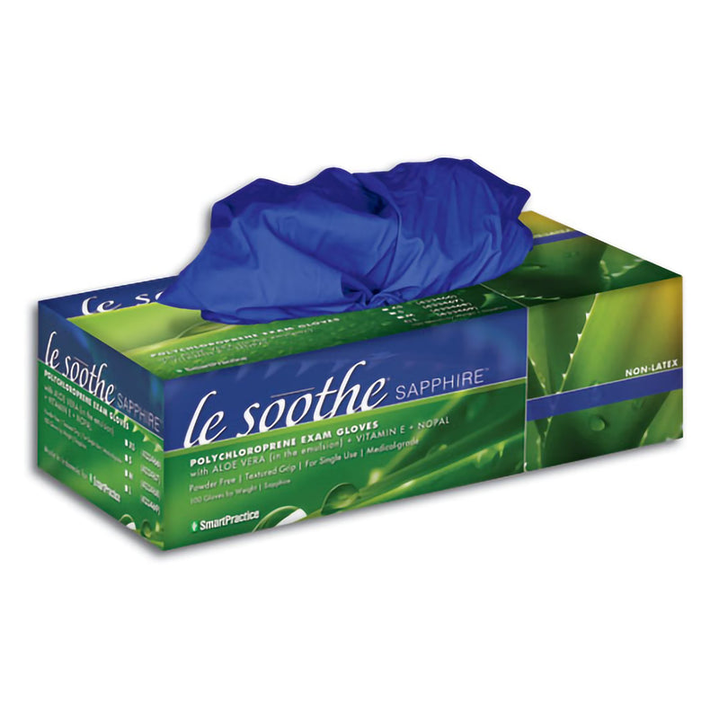 Le Soothe® Sapphire™ Exam Glove, Medium, Sapphire, 1 Case of 1200 () - Img 1