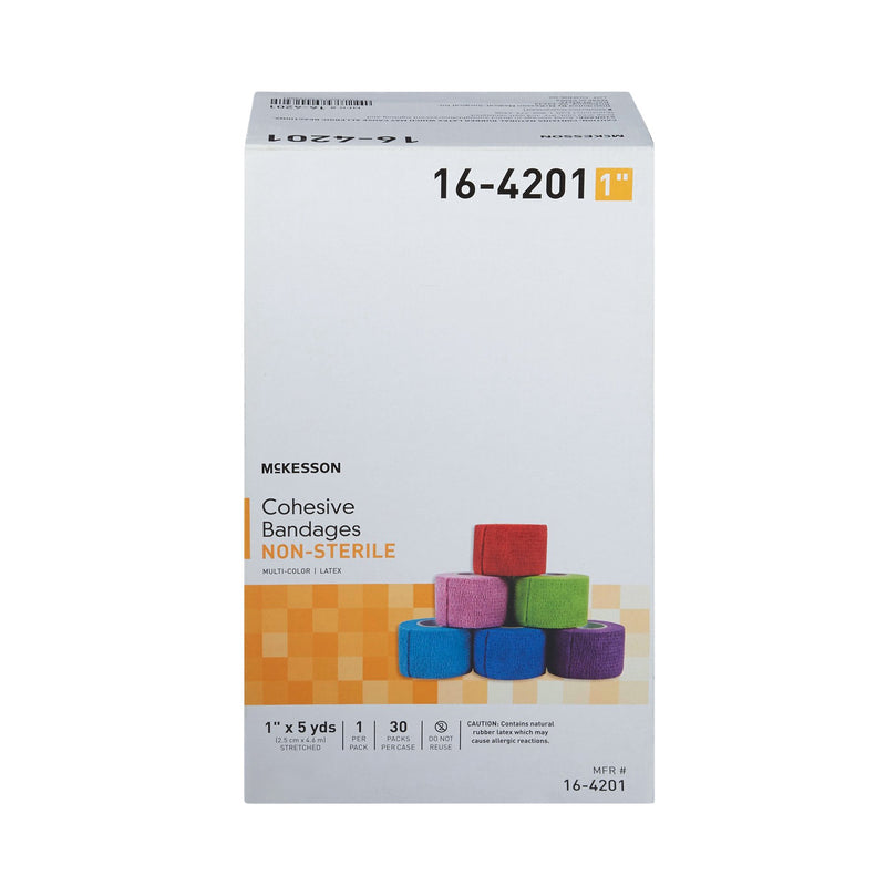 McKesson Self-adherent Closure Cohesive Bandage, 1 Inch x 5 Yard, 1 Case of 30 (General Wound Care) - Img 8