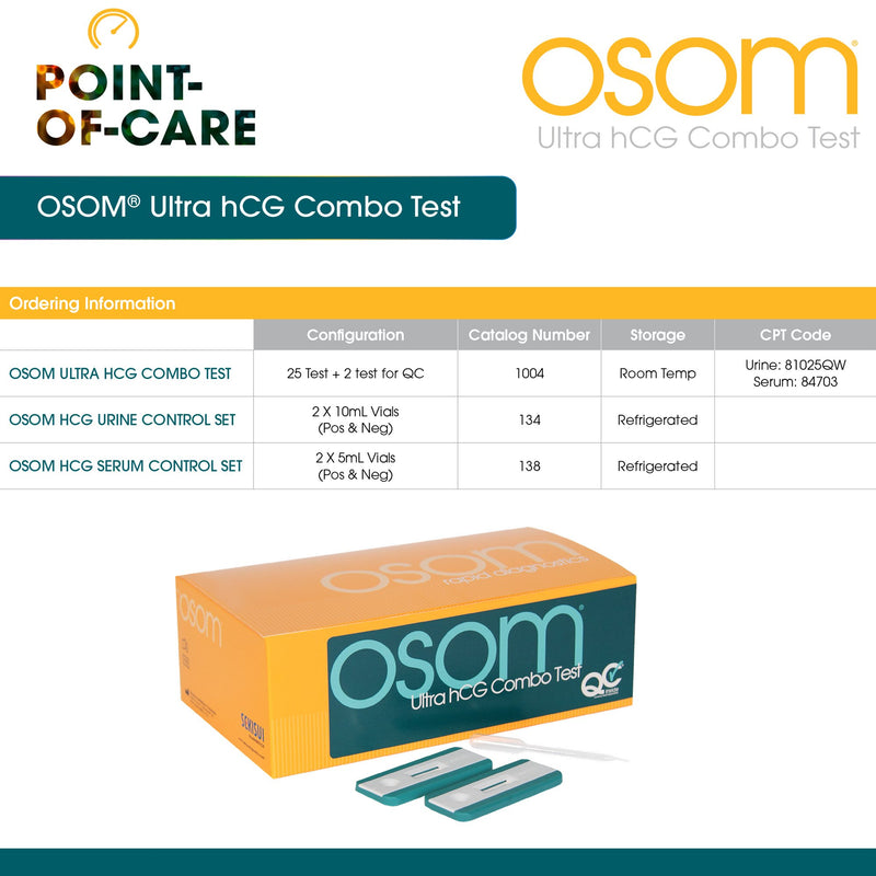 OSOM® Ultra hCG Combo Fertility Rapid Test Kit, 1 Case of 20 (Test Kits) - Img 4