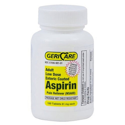 Geri-Care® Aspirin Pain Relief, 1 Bottle (Over the Counter) - Img 1