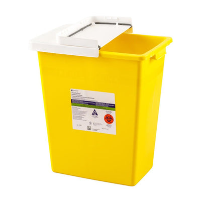 SharpSafety™ Chemotherapy Waste Container, 8 Gallon, 17½ x 15½ x 11 Inch, 1 Case of 10 () - Img 2