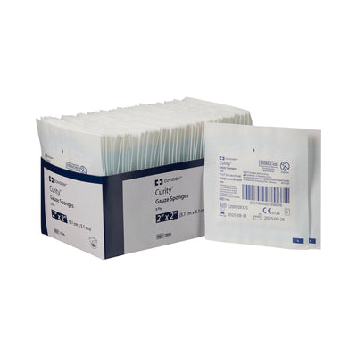 Curity™ Sterile USP Type VII Gauze Sponge, 2 x 2 Inch, 1 Tray of 50 (General Wound Care) - Img 1