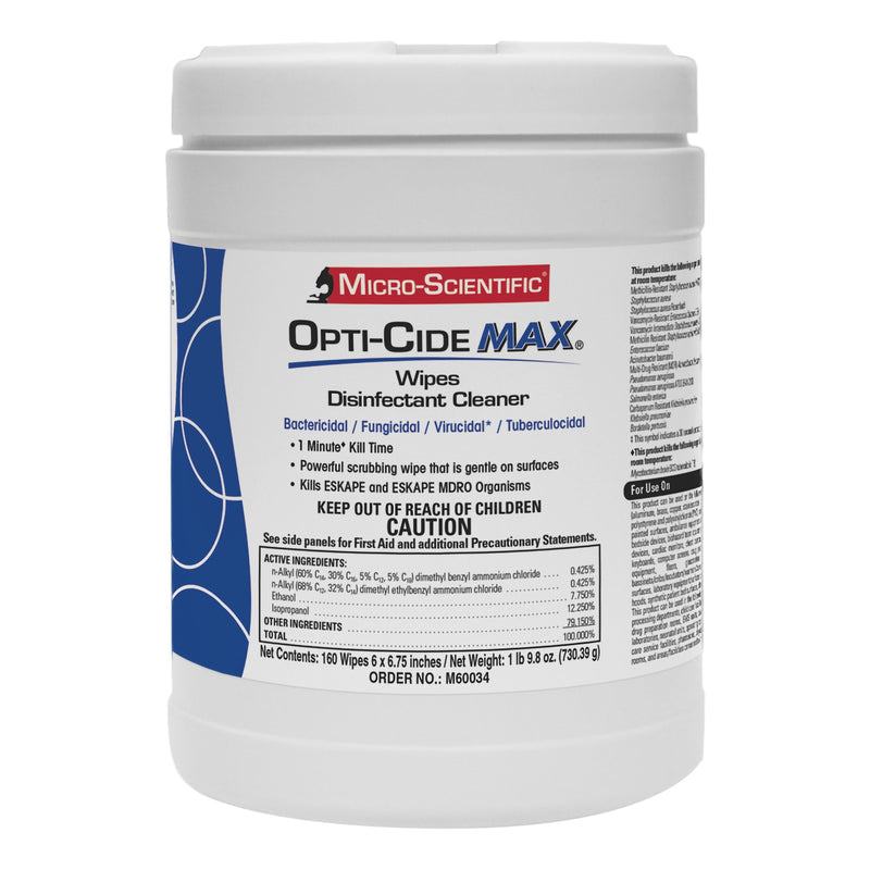 Opti-Cide® Max Surface Disinfectant Cleaner Wipes, 1 Case of 12 (Cleaners and Disinfectants) - Img 1