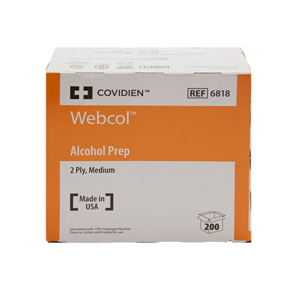 Webcol™ Alcohol Prep Pad, 1 Carton of 200 (Skin Care) - Img 2