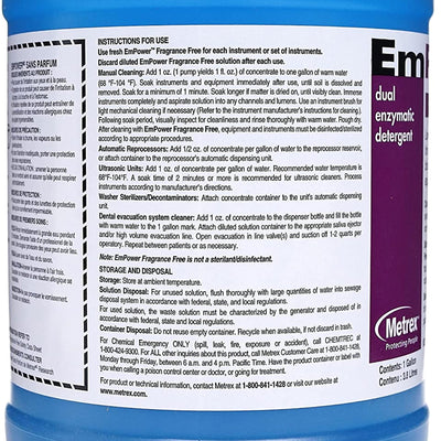 EmPower® Fragrance Free Dual Enzymatic Instrument Detergent / Presoak, 1 Gallon(s) (Cleaners and Solutions) - Img 4