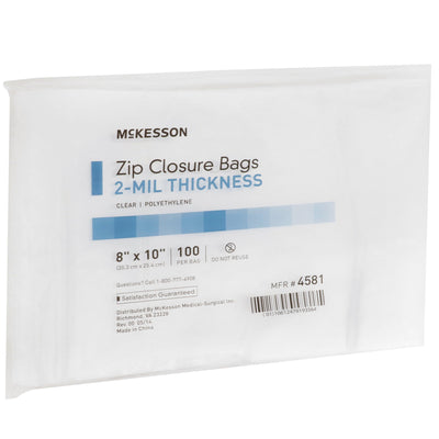 McKesson Zip Closure Bag, 8 X 10 Inches, 1 Box of 10 (Bags) - Img 3