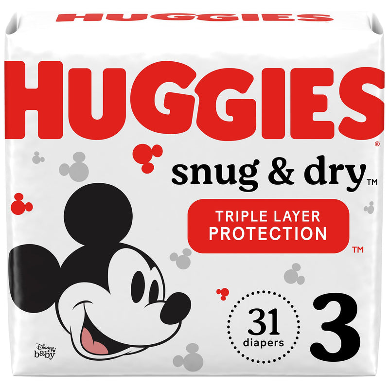 Huggies® Snug & Dry Diaper, Size 3, 31 per Package, 1 Pack of 31 () - Img 1