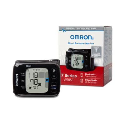 Omron® 7 Series Digital Blood Pressure Wrist Unit, Automatic Inflation, Adult, One Size Fits Most, 1 Each (Blood Pressure) - Img 1