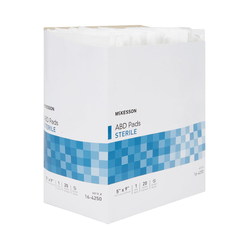 McKesson Sterile Abdominal Pad, 5 x 9 Inch, 1 Box of 20 (General Wound Care) - Img 8