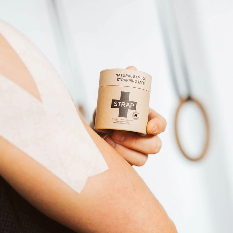 Strap™ Athletic Tape, 1.97 Inch x 5-1/2 Yard, Tan, 1 Box of 3 (General Wound Care) - Img 5