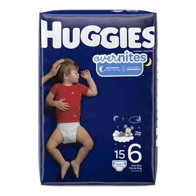 Huggies® OverNites Diaper, Size 6, 1 Pack of 15 () - Img 1