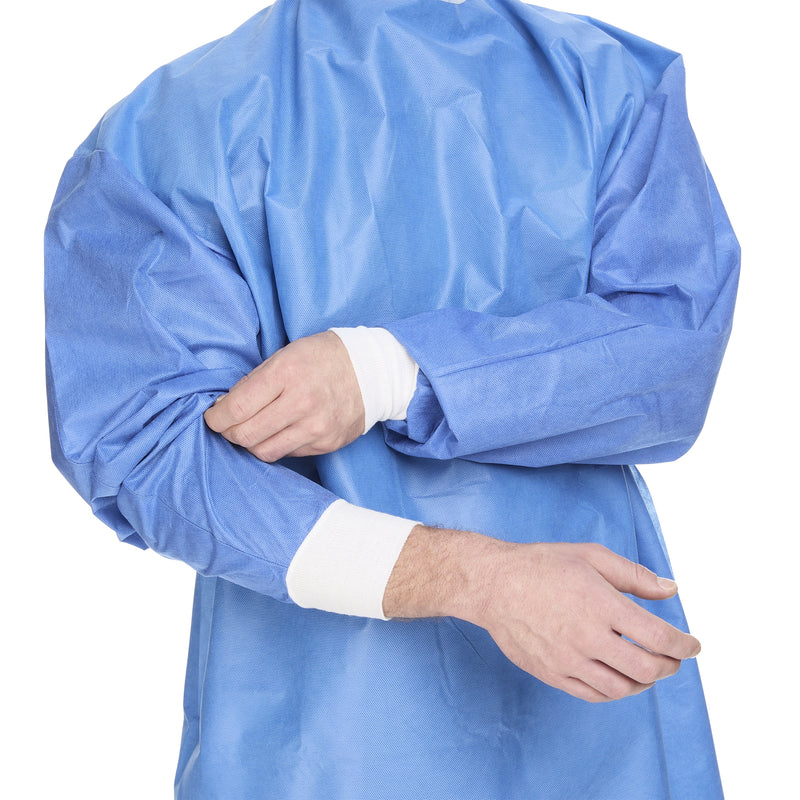 Cardinal Health Astound Non-Reinforced Surgical Gown, 3-Layer Microfiber, Blue, XL, 1 Case of 20 (Gowns) - Img 4