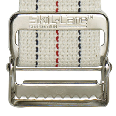 SkiL-Care™ Heavy-Duty Gait Belt with Metal Buckle, Pinstripe, 72 Inch, 1 Each (Transfer Equipment) - Img 4