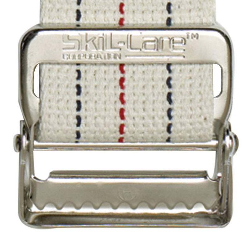 SkiL-Care™ Heavy-Duty Gait Belt with Metal Buckle, Pinstripe, 72 Inch, 1 Each (Transfer Equipment) - Img 4