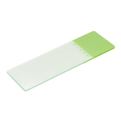 Globe 1324 Series Microscope Slide, Green Frosted End, 25 x 75 x 1.1 mm, 1 Box of 72 (Laboratory Glassware and Plasticware) - Img 1