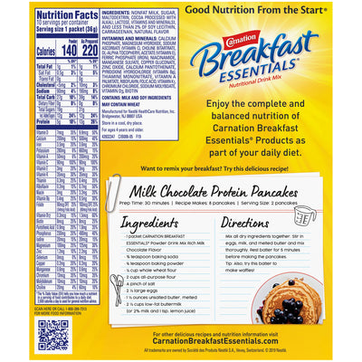 Carnation Breakfast Essentials® Chocolate Oral Supplement, 1.26 oz. Packet, 1 Case of 60 (Nutritionals) - Img 7