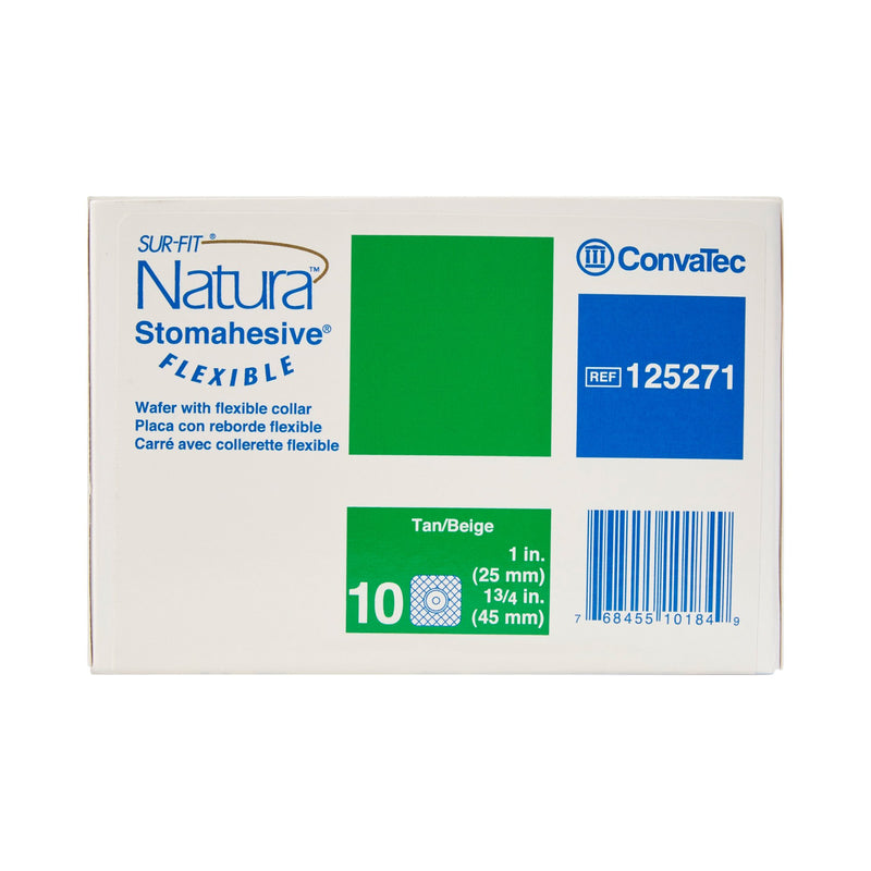 Sur-Fit Natura® Colostomy Barrier With 1 Inch Stoma Opening, Tan, 1 Box of 10 (Barriers) - Img 3