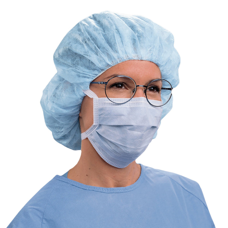 Halyard Pleated Anti-fog Foam Surgical Mask, One Size Fits Most, 1 Box of 50 (Masks) - Img 1